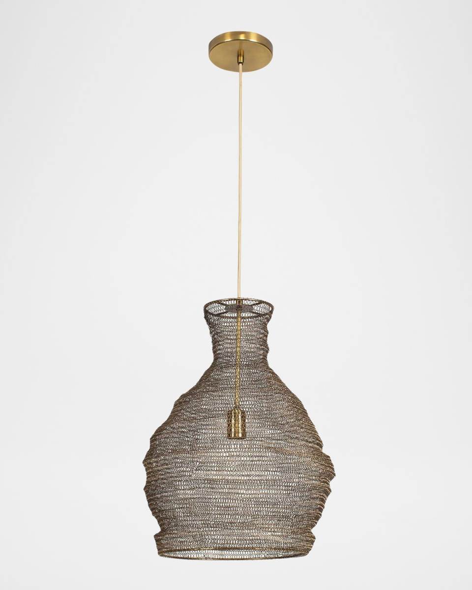 Murmur 22" Woven Metal Pendant